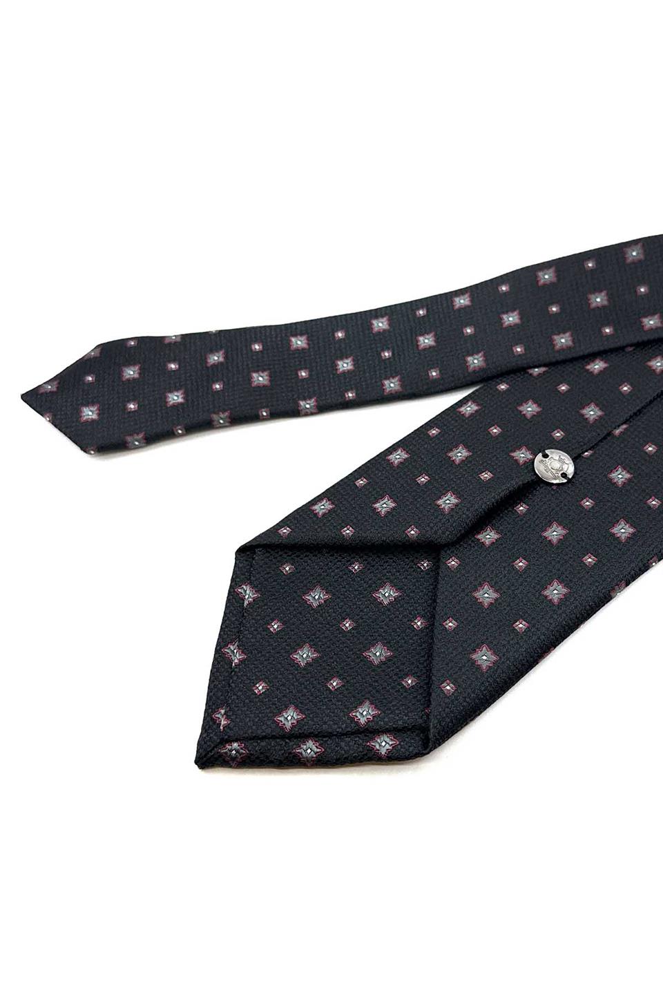 Siyah Küçük Desen Mendilli Klasik Kravat KK12277