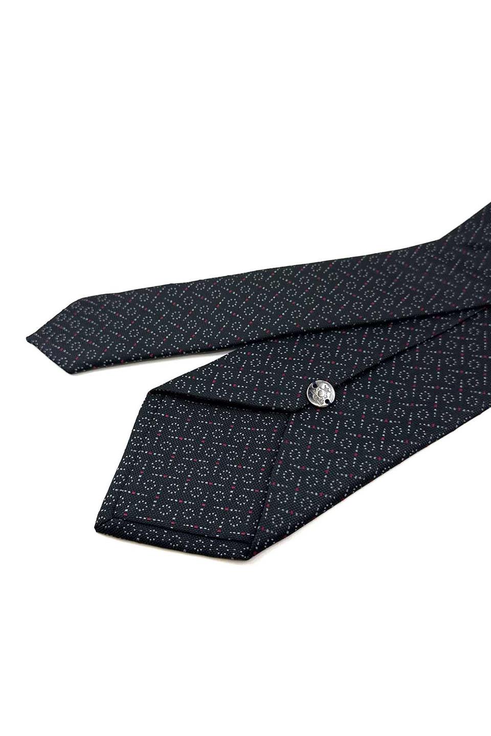 Siyah Küçük Desen Mendilli Klasik Kravat KK12363