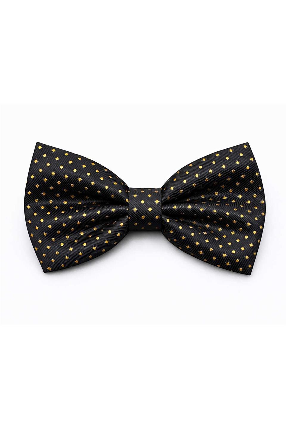 Siyah Küçük Desen Papyon P2030