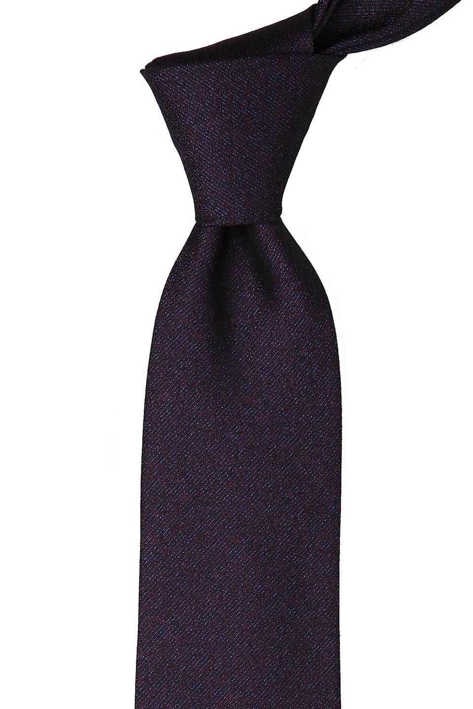 Siyah Kum Desen Mendilli Klasik Kravat KK9431