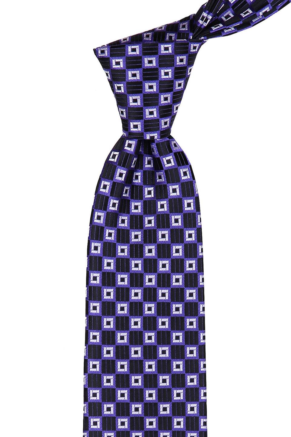Siyah Motif Desen Mendilli Klasik Kravat KK9315
