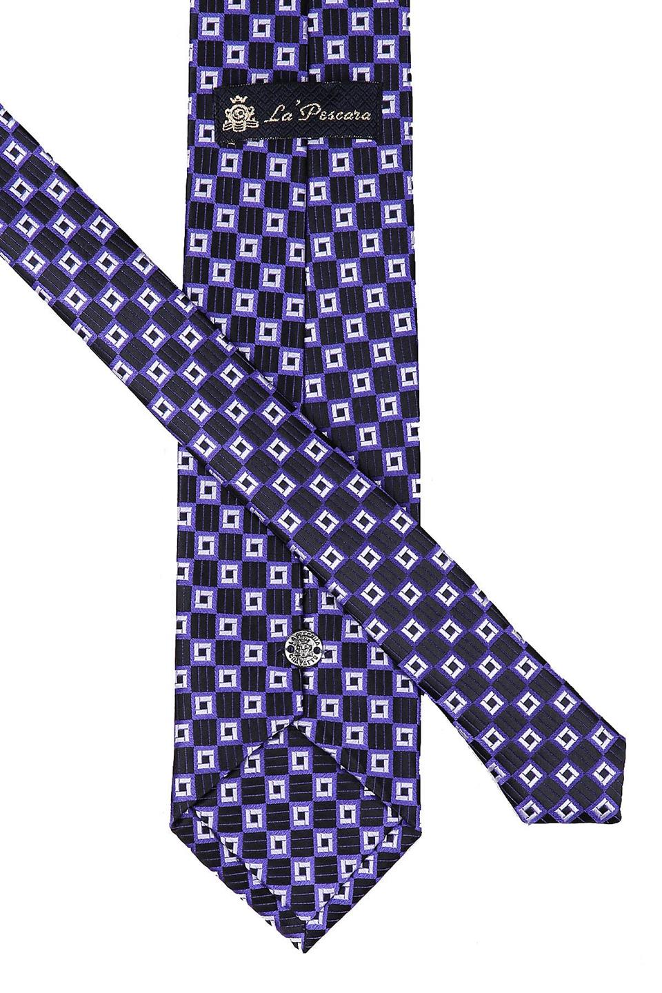 Siyah Motif Desen Mendilli Klasik Kravat KK9315