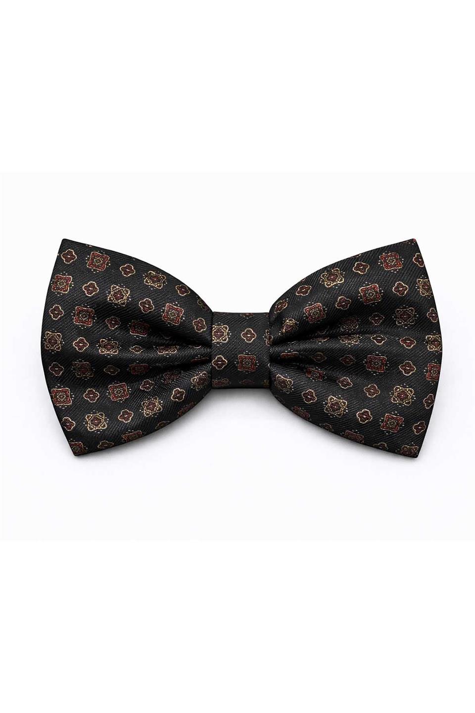 Siyah Motif Desen Papyon P2028