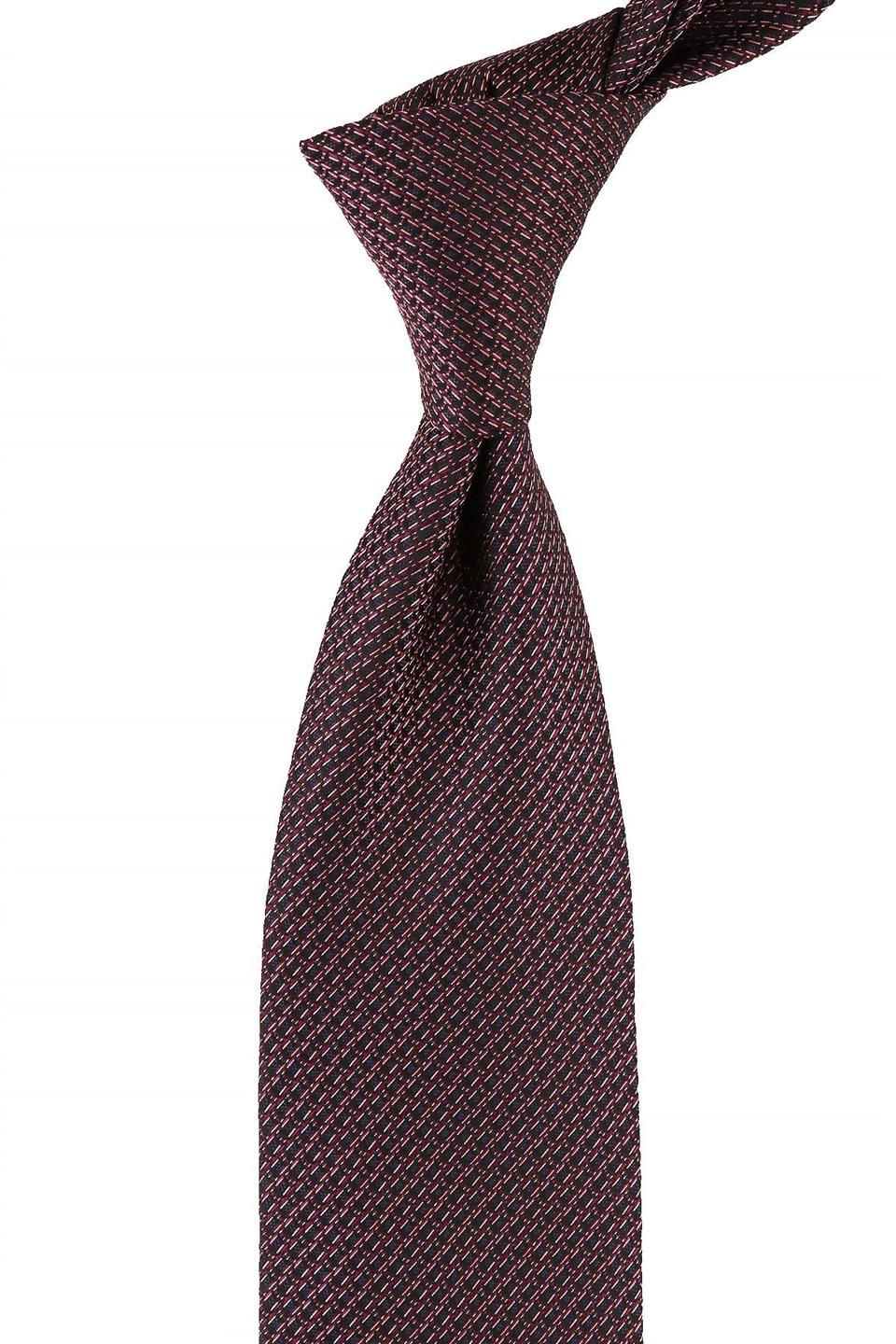 Siyah Nokta Desen Mendilli Klasik Kravat KK10769