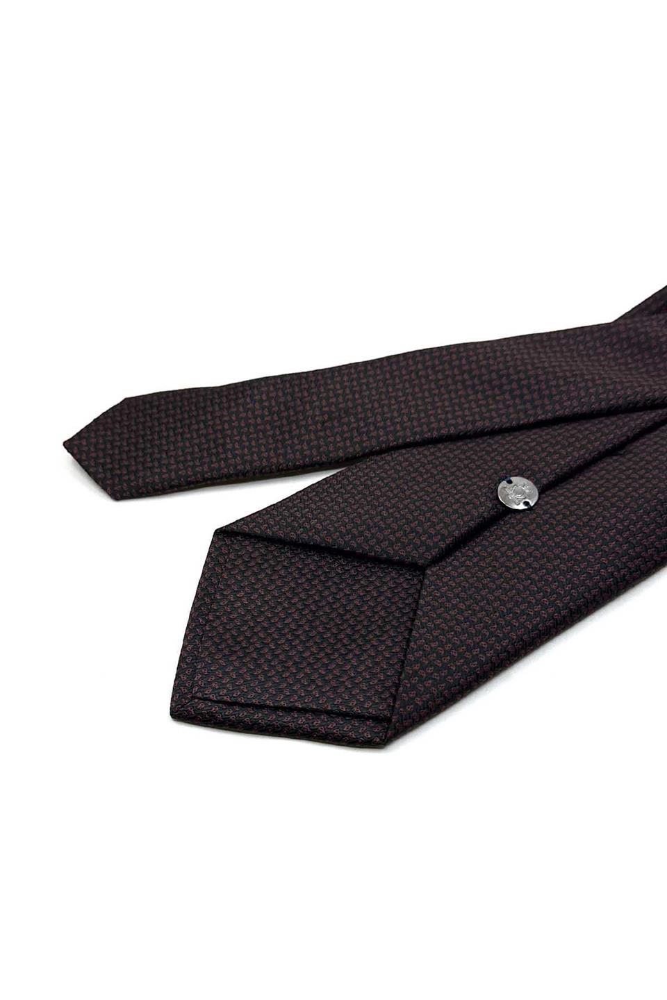 Siyah Nokta Desen Mendilli Klasik Kravat KK13508