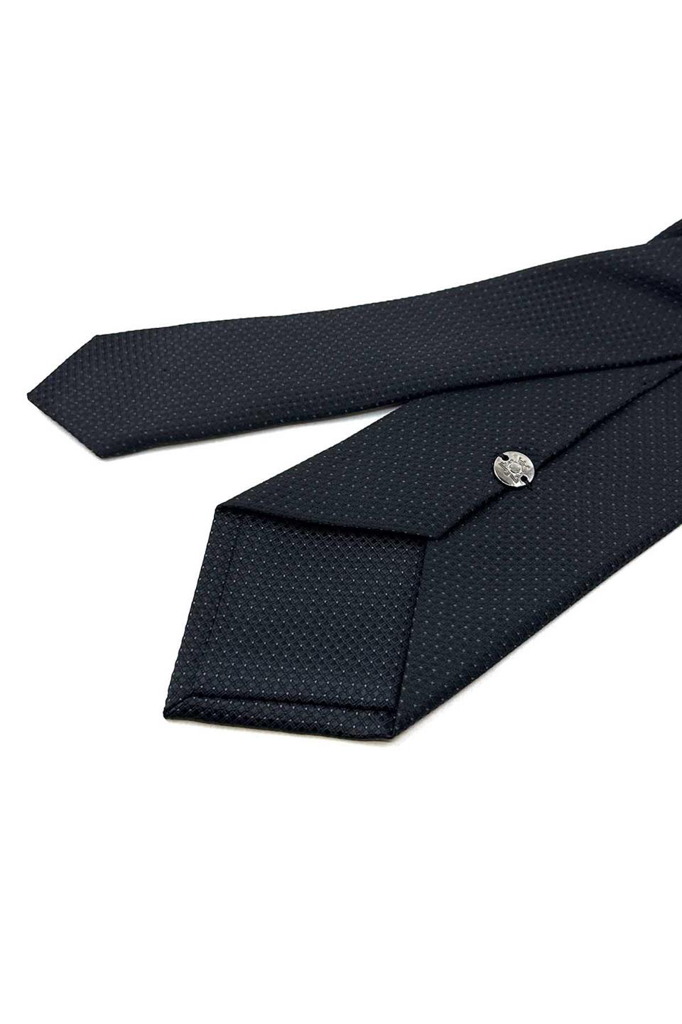 Siyah Nokta Desen Mendilli Klasik Kravat KK12339