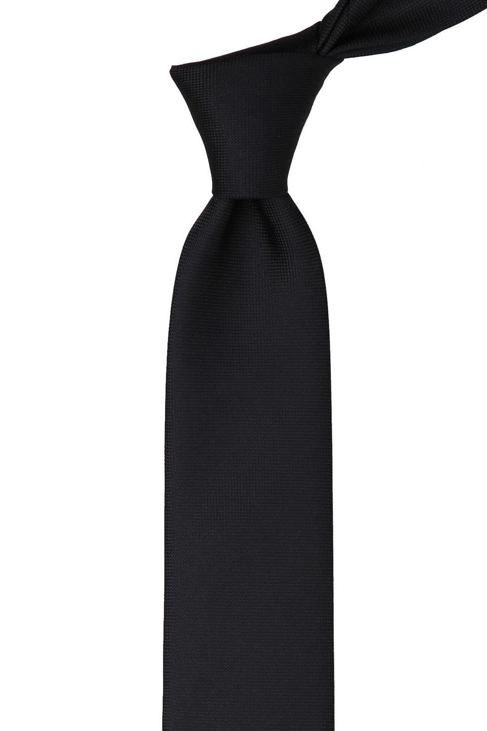 Siyah Nokta Desen Slim Kravat SK7586