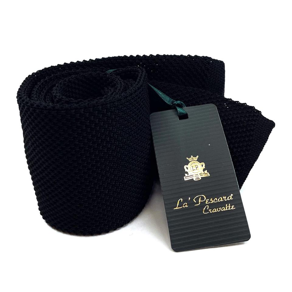 Siyah Örgü Kravat 8001