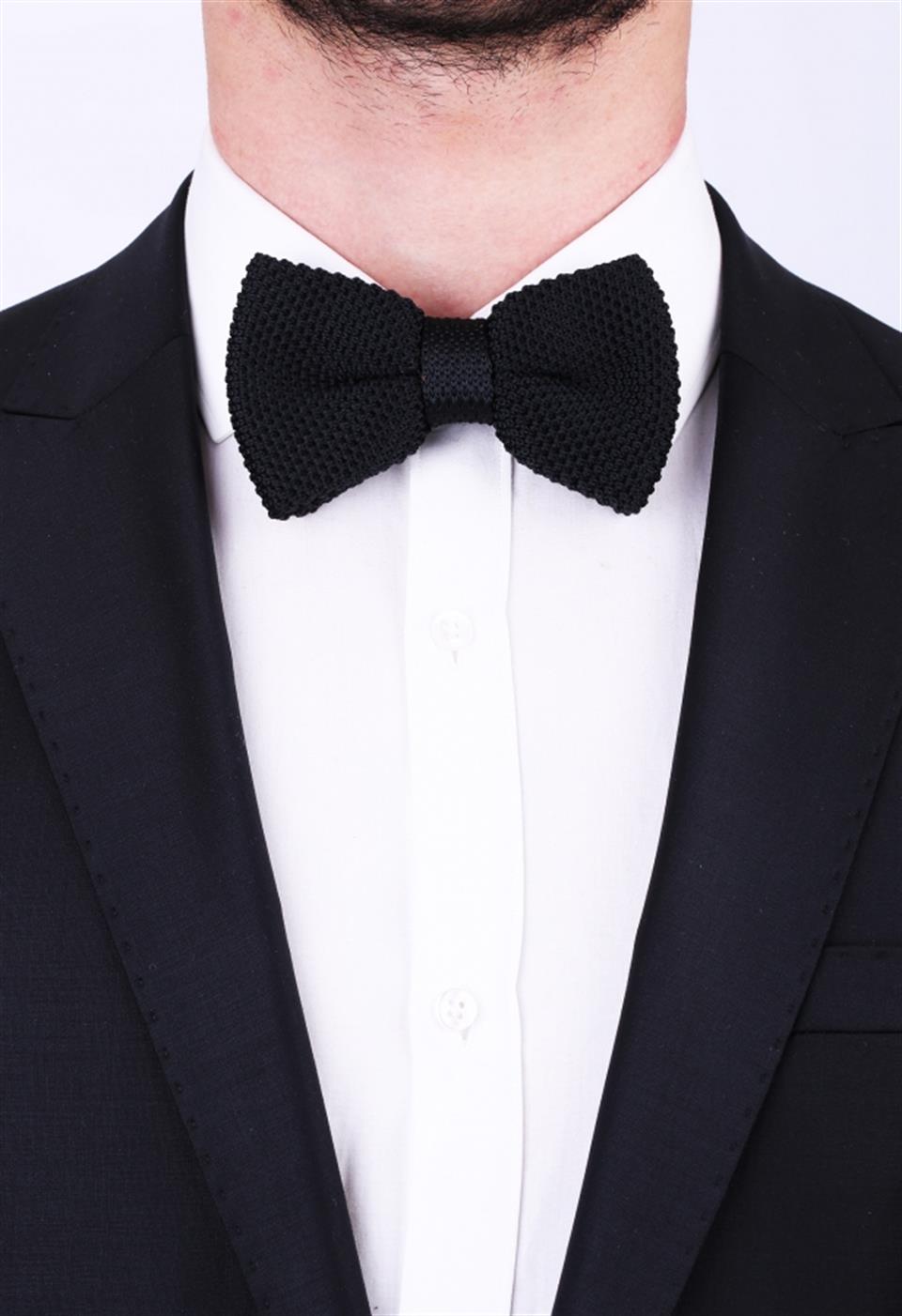 Siyah Örgü Papyon ÖR12