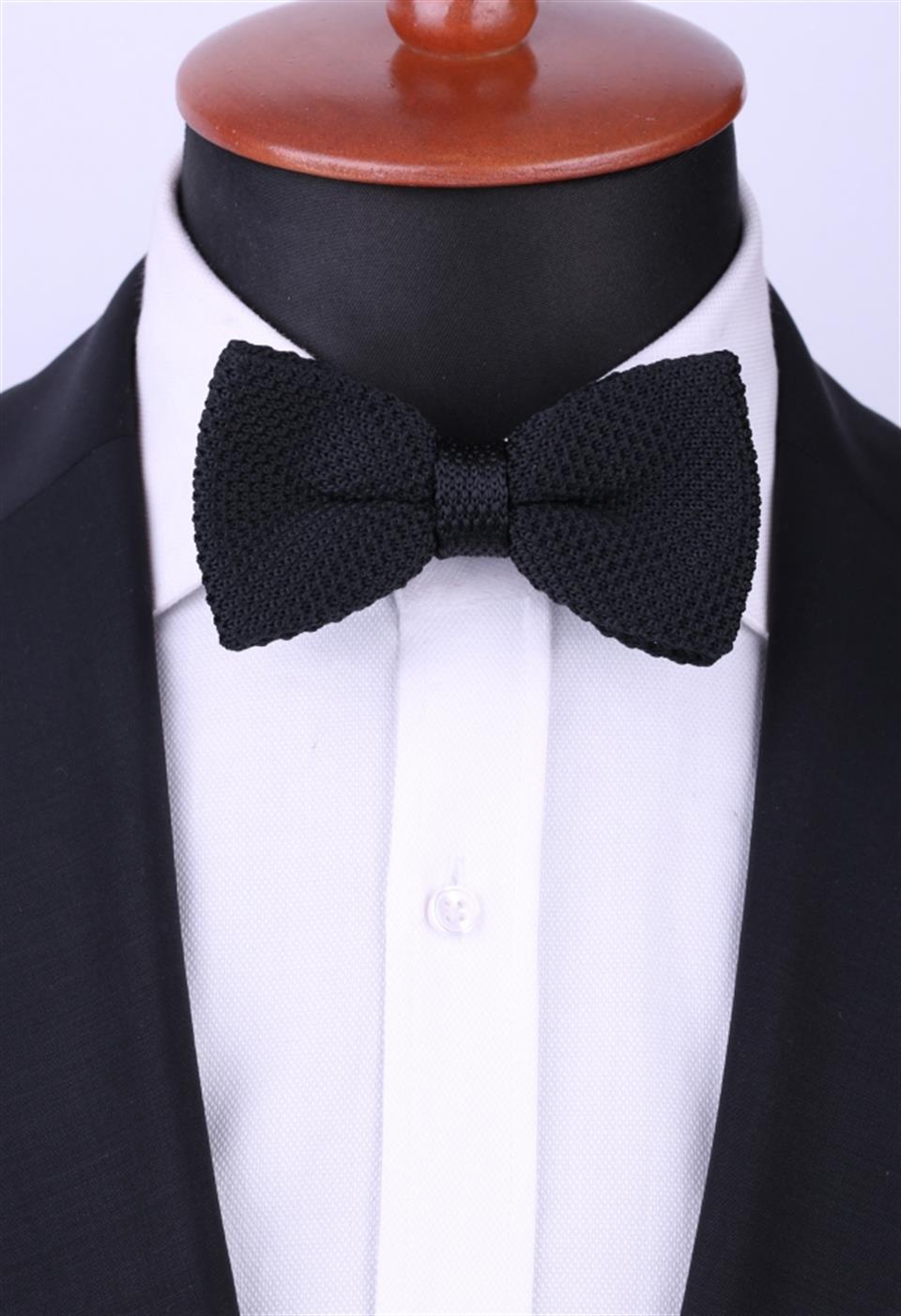 Siyah Örgü Papyon ÖR12