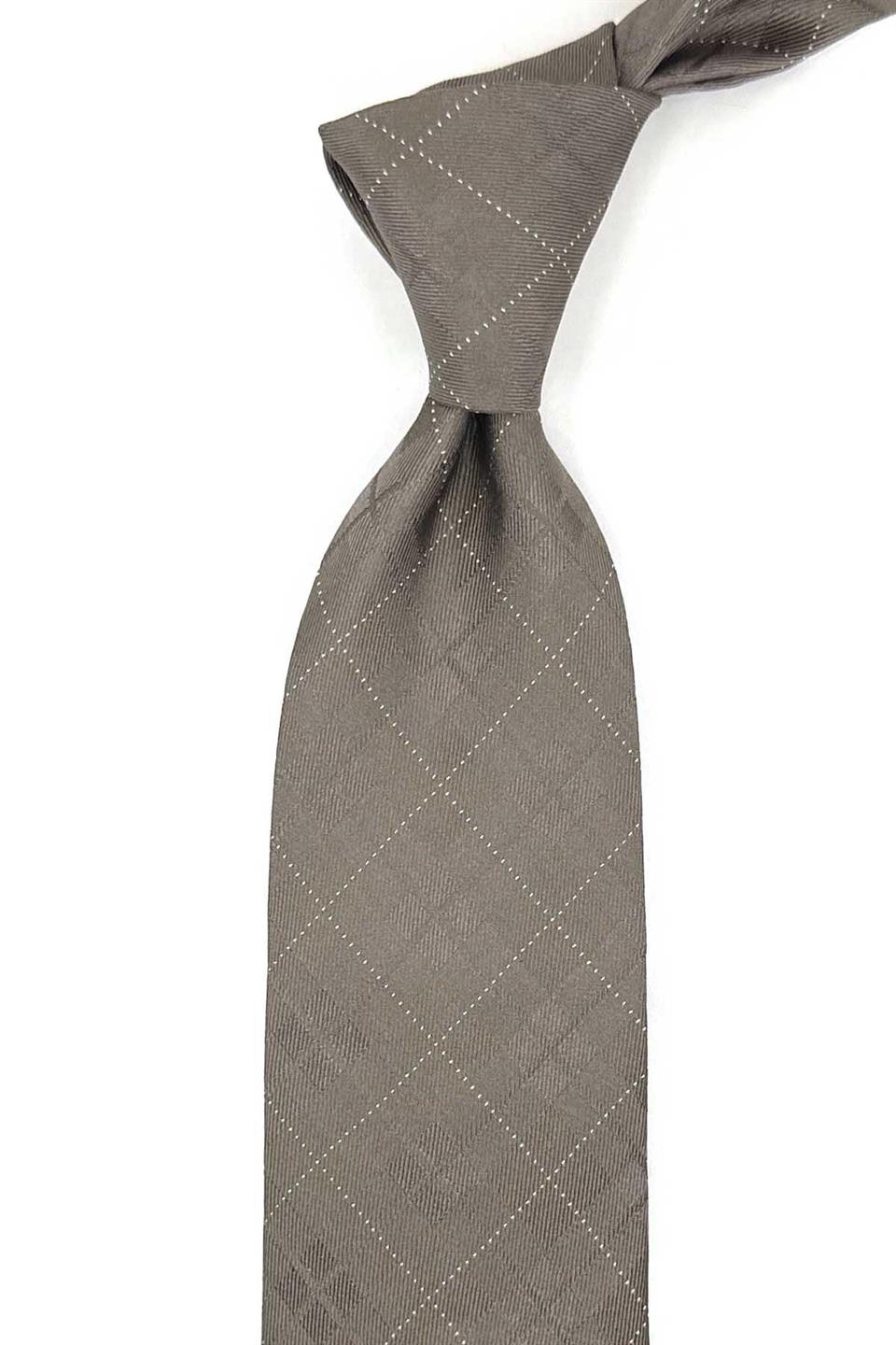 Somini Style Vizon Renk İtalyan İpek Kravat İK2046