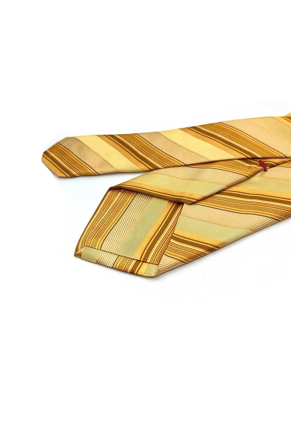 Soveria Style Sarı İtalyan İpek Kravat İK2151