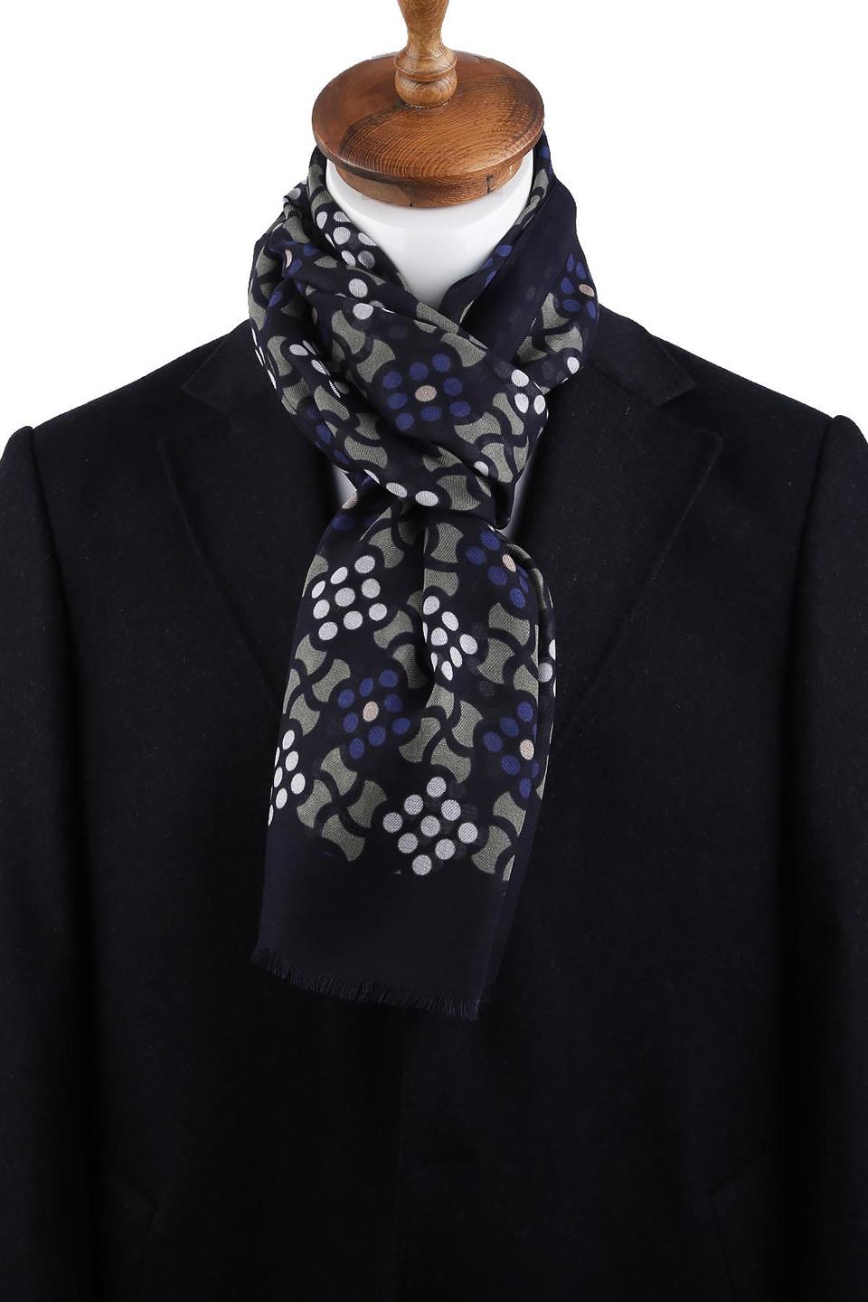 Spring Style Lacivert İtalyan Modal Kaşkol MDL04