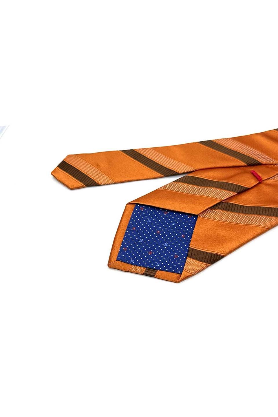 Suerta Style Turuncu İtalyan İpek Kravat İK2187