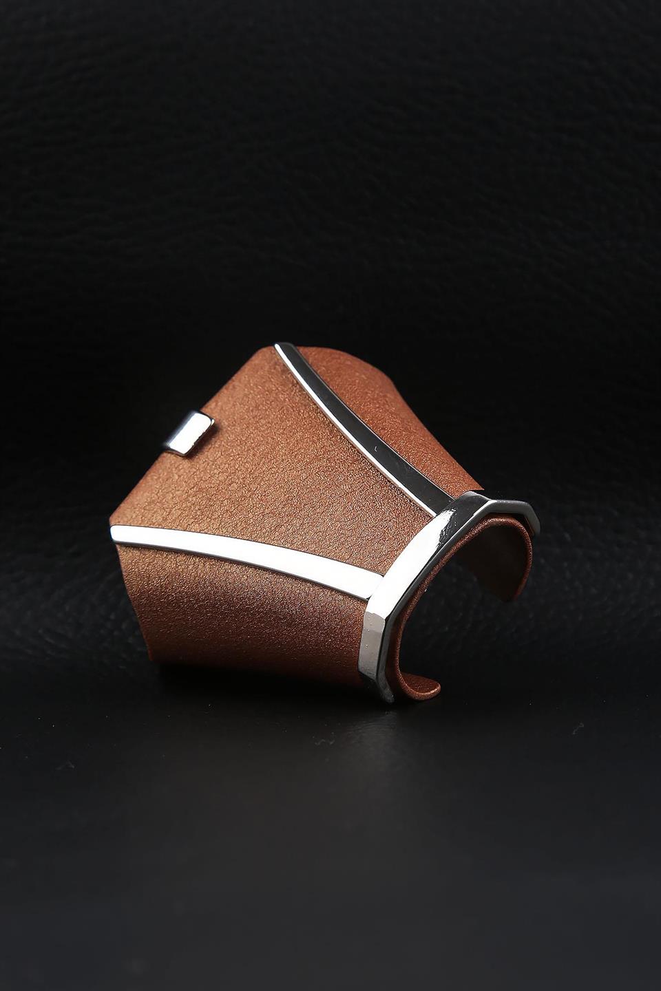 Taba Renk Kravat Düğüm Aksesuarı TKC06