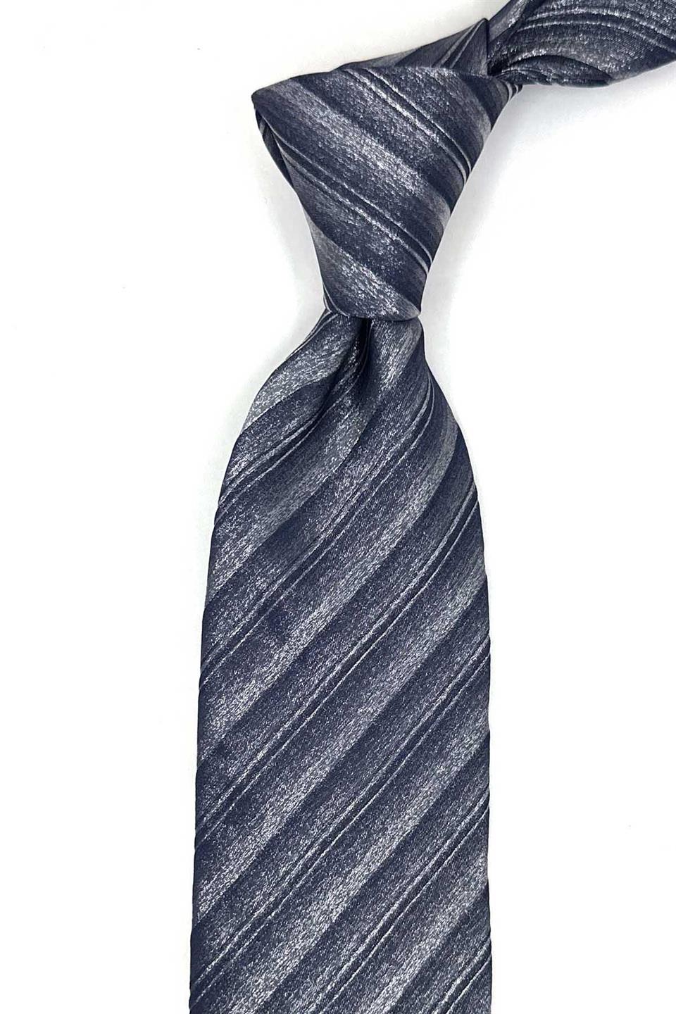 Tassu Style Füme Parlak İtalyan İpek Kravat İK2134