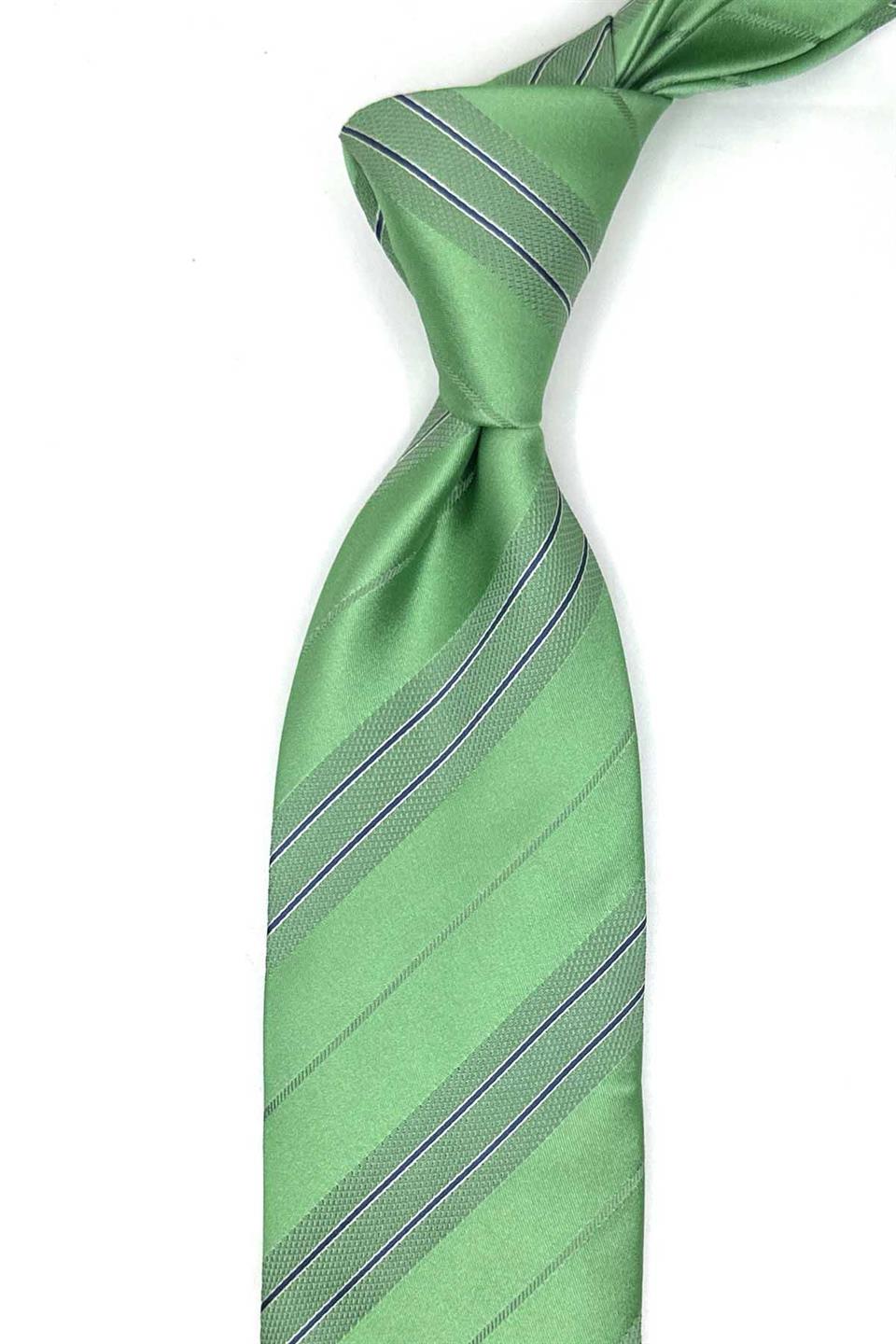 Tettola Style Yeşil İtalyan İpek Kravat İK2177