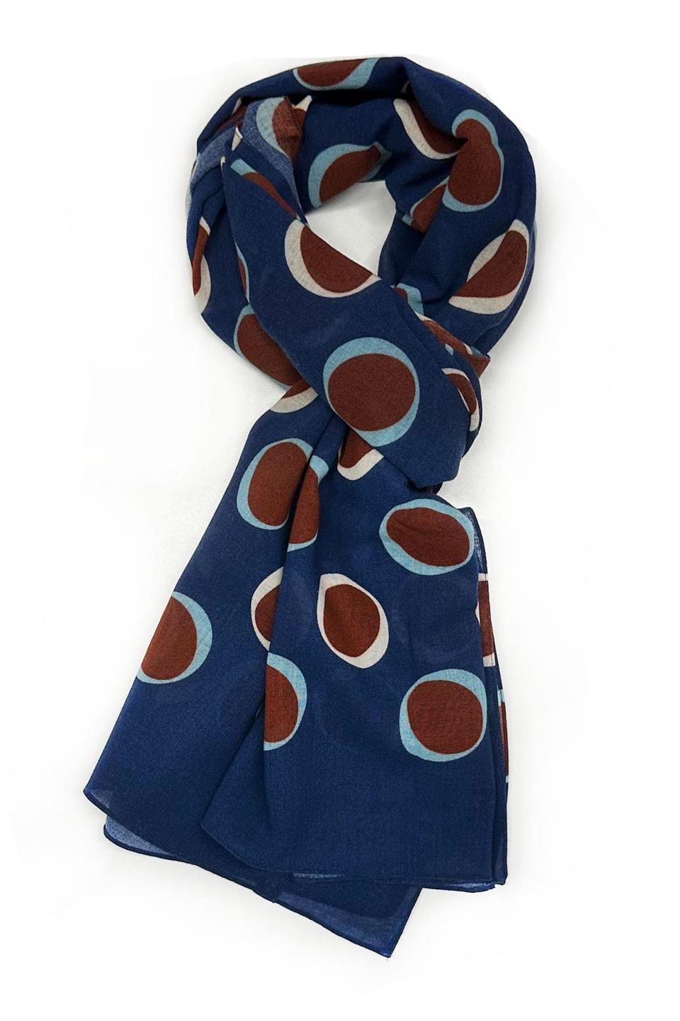 Tipton Style Mavi Wool Kaşkol K476