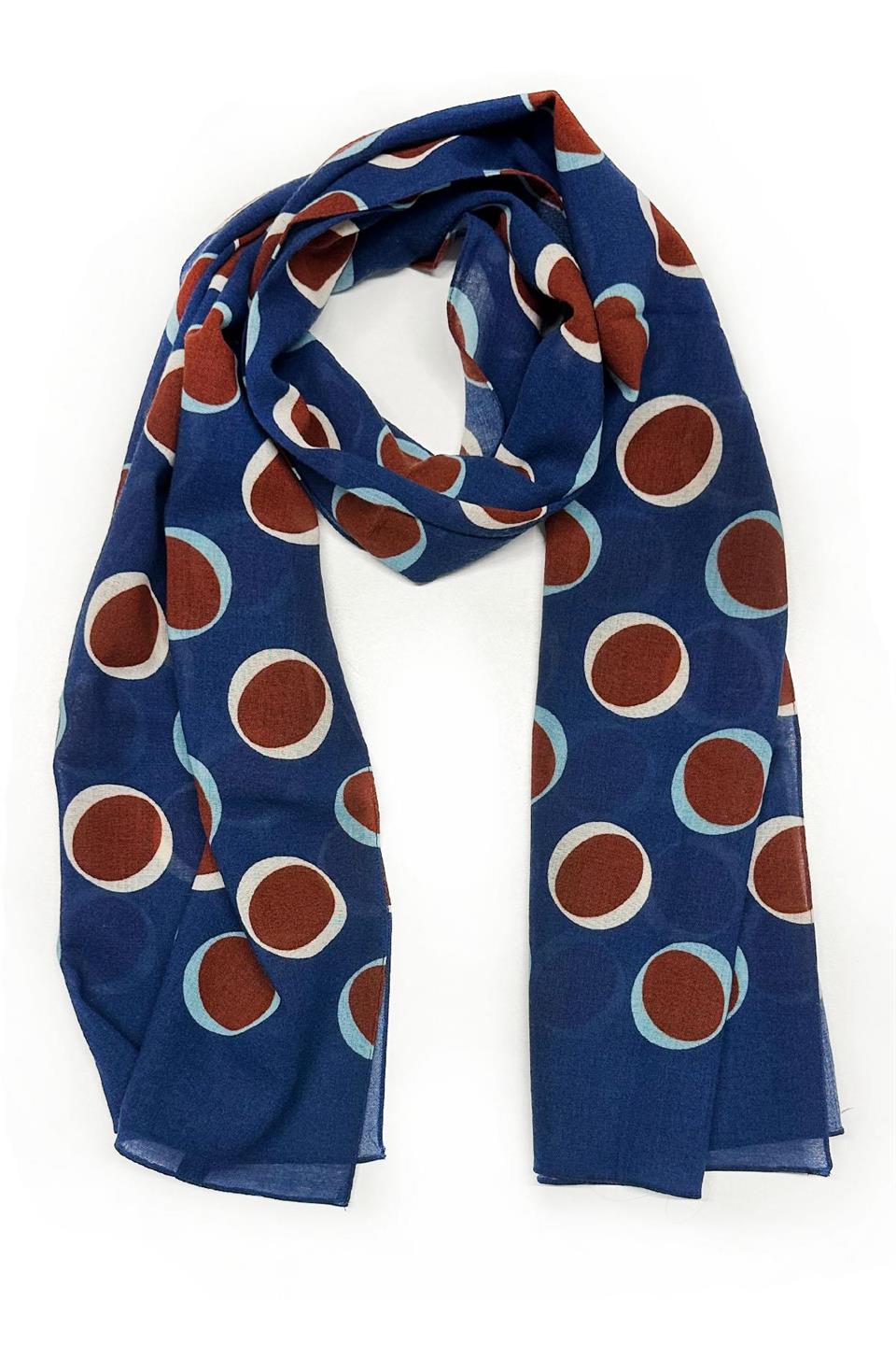 Tipton Style Mavi Wool Kaşkol K476