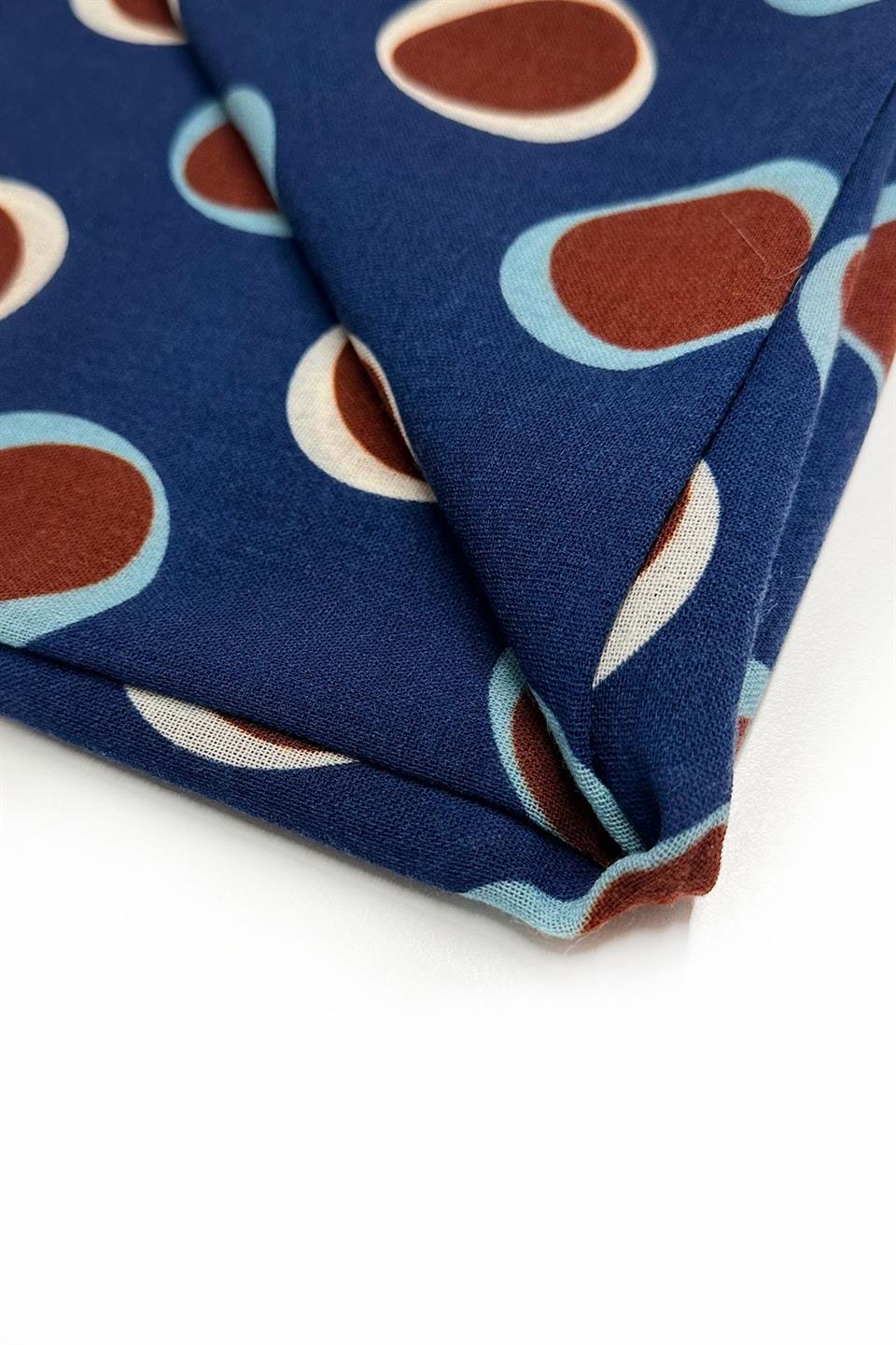 Tipton Style Mavi Wool Kaşkol K476