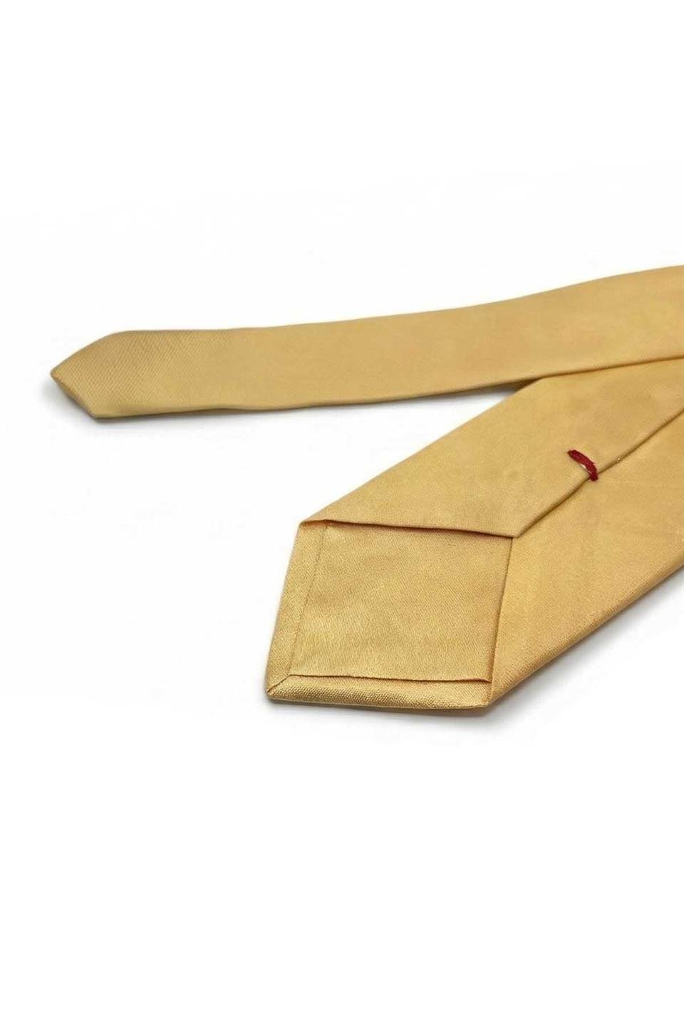 Tizarella Style Sarı İtalyan İpek Kravat İK2156