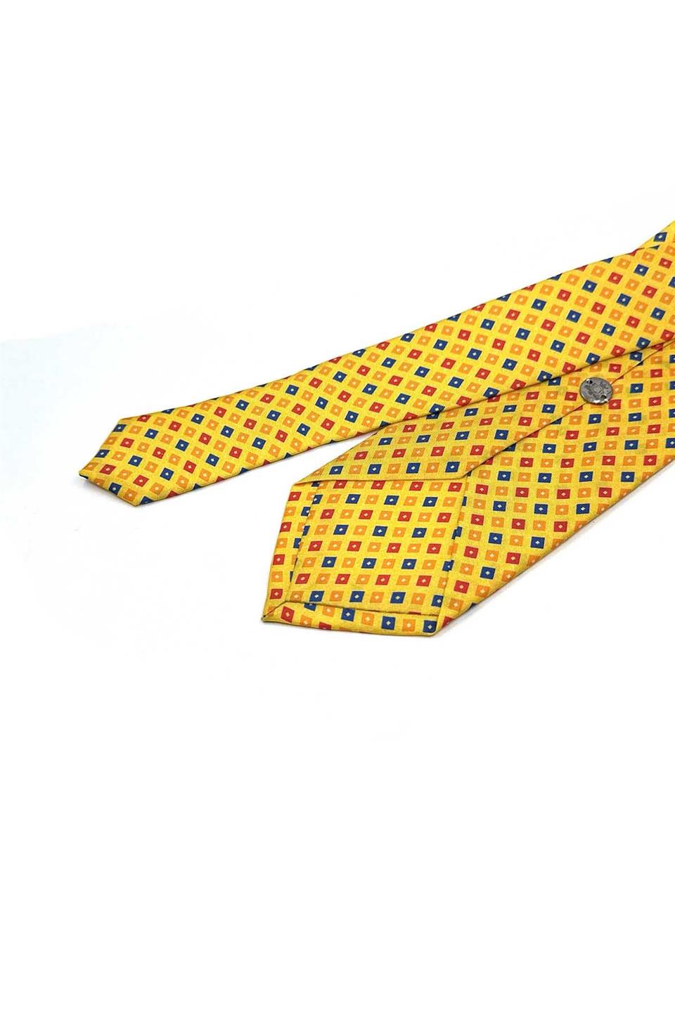 Tralonca Style Sarı İtalyan İpek Kravat İK2149
