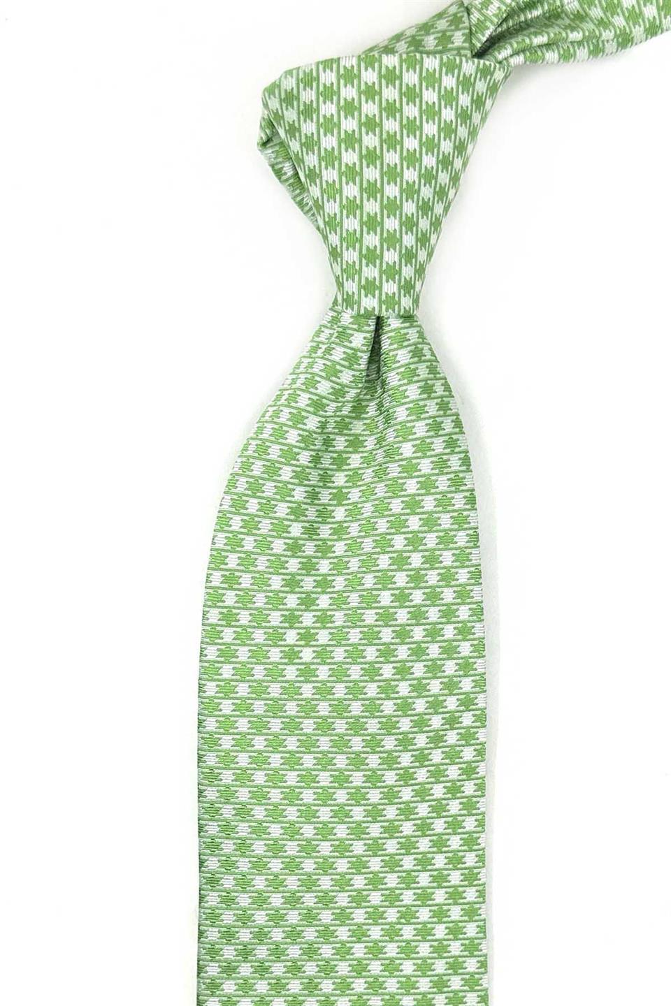 Tula Style Yeşil İtalyan İpek Kravat İK2062