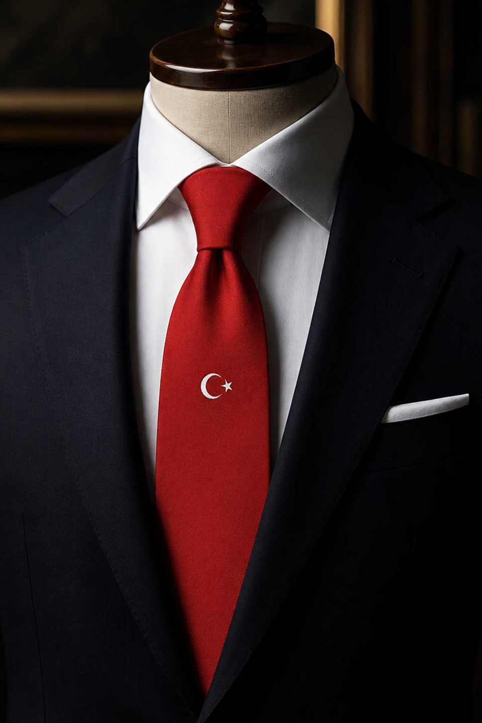 Türk Bayrağı Kırmızı Kravat KK13704