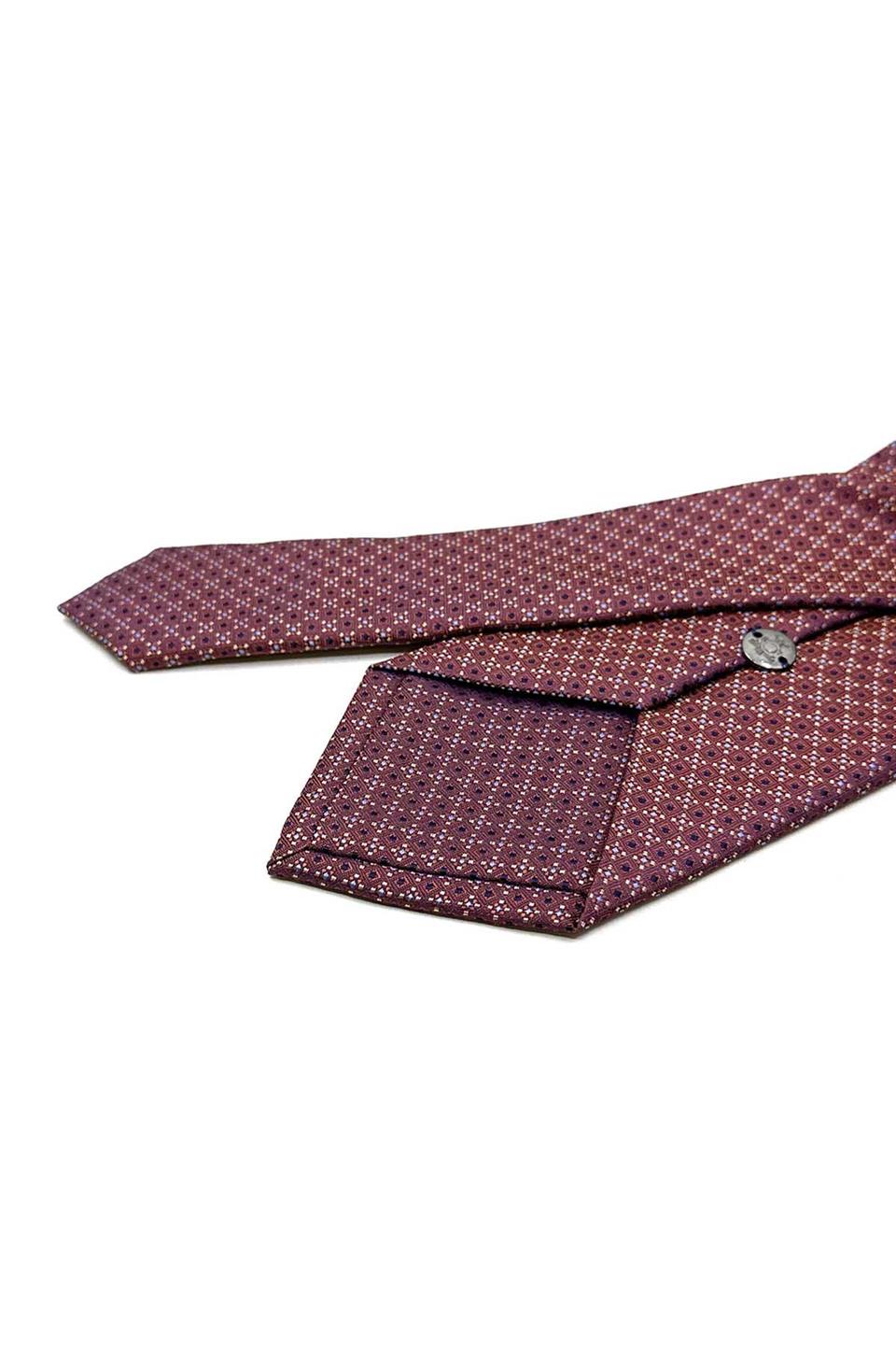 Turuncu Nokta Desen Mendilli Klasik Kravat KK12901