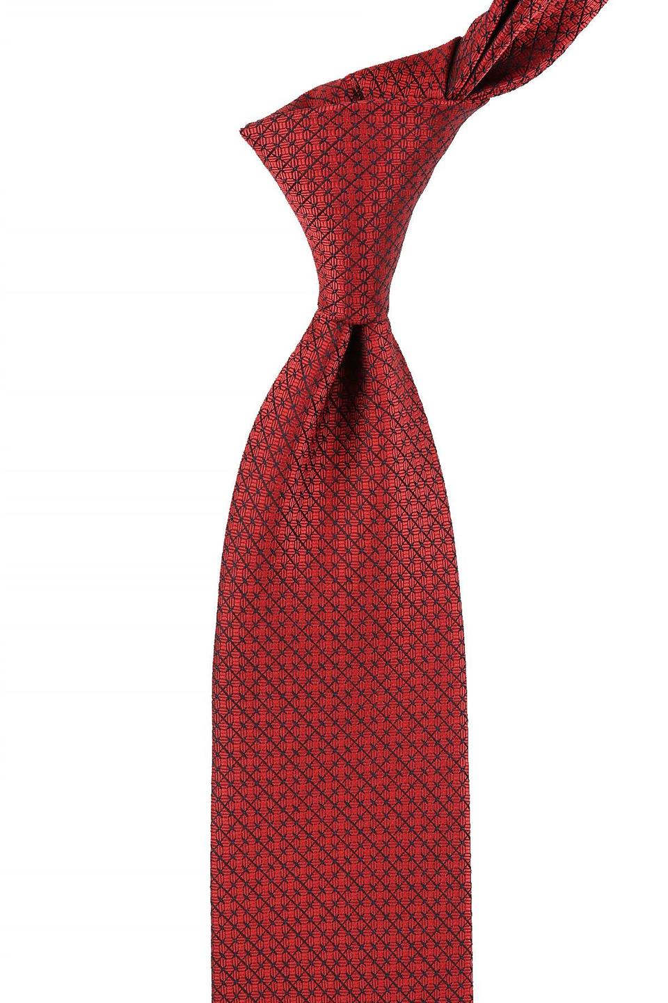 Turuncu Nokta Desen Mendilli Klasik Kravat KK10808