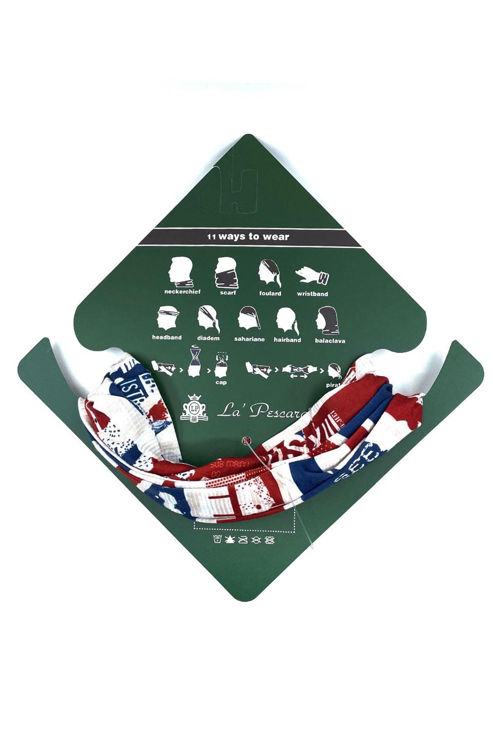 United Kingdom Mavi Beyaz Bandana BND29