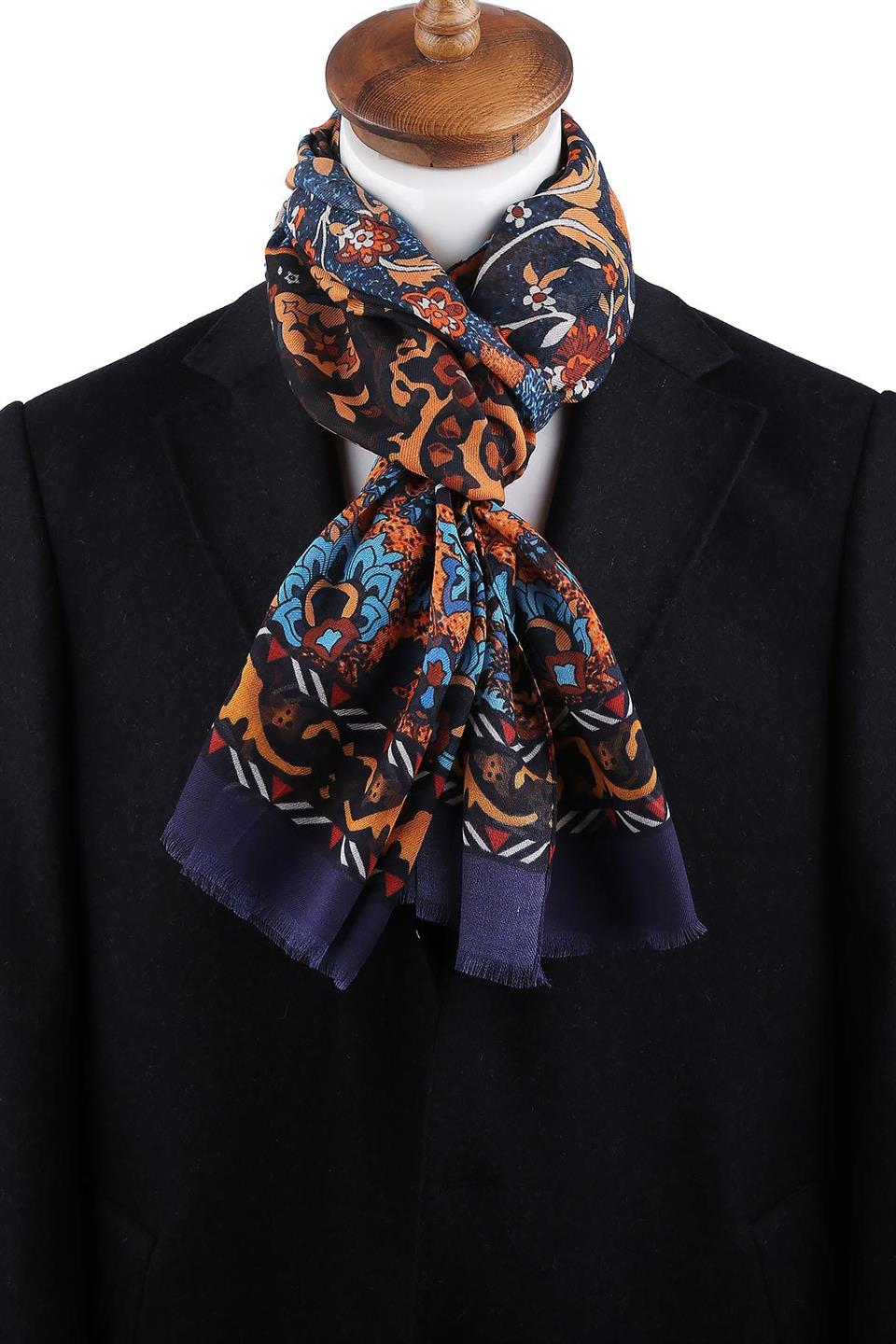 Vesey Style Lacivert İtalyan Modal Kaşkol MDL14