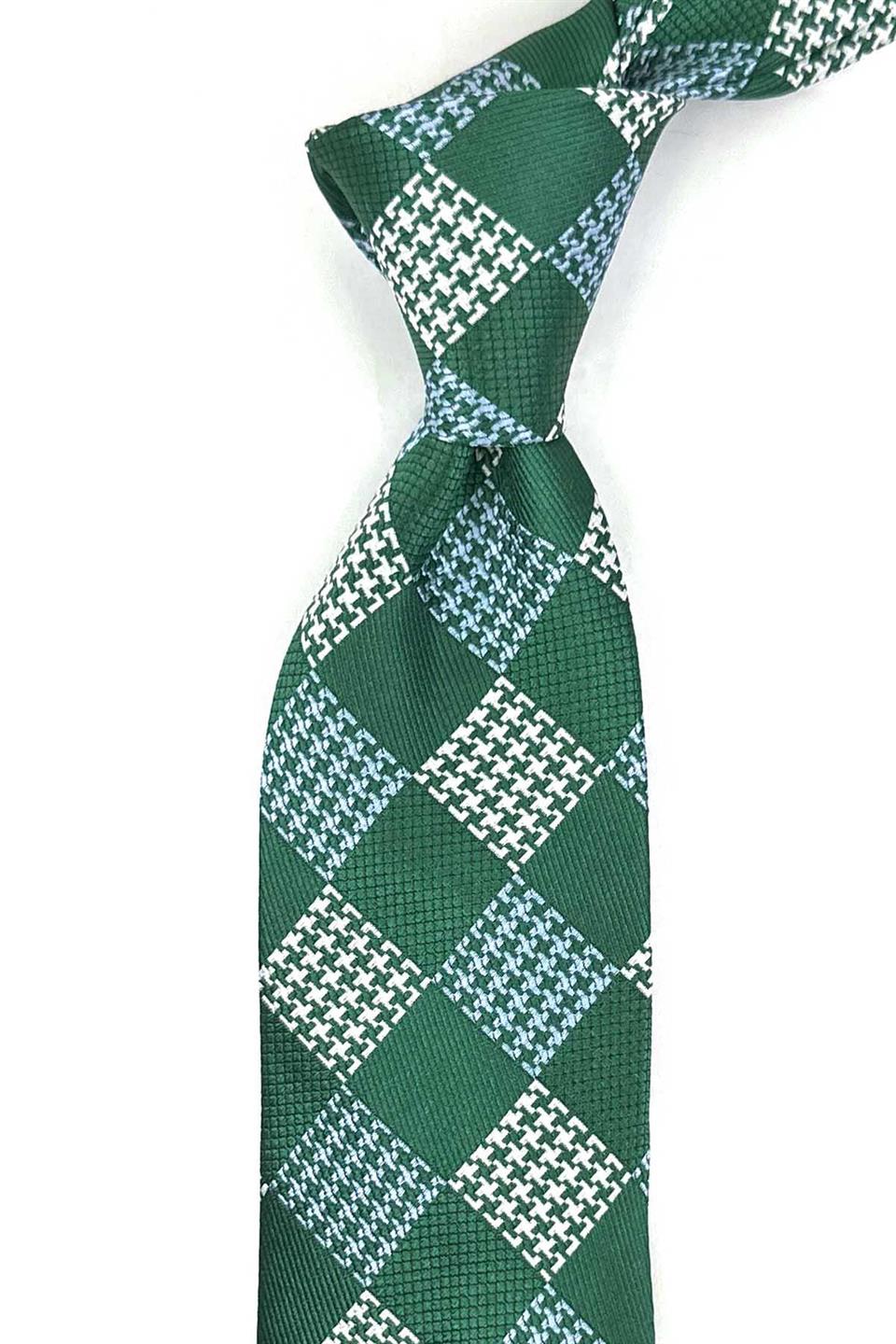 Vizzavona Style Yeşil İtalyan İpek Kravat İK2116