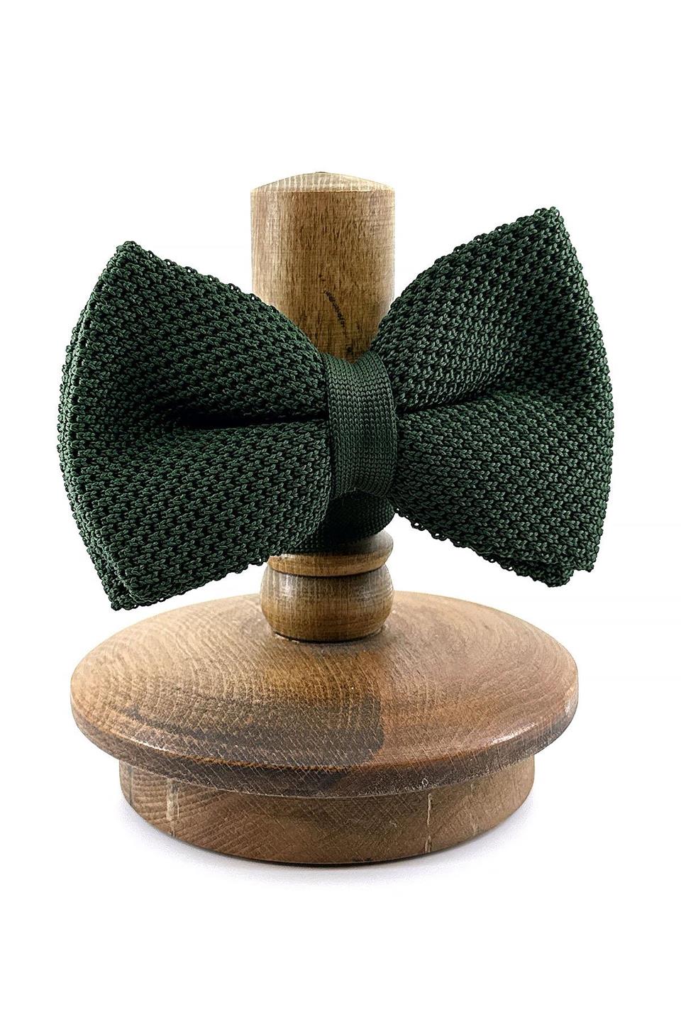 Yeşil Düz Örgü Papyon ÖR52