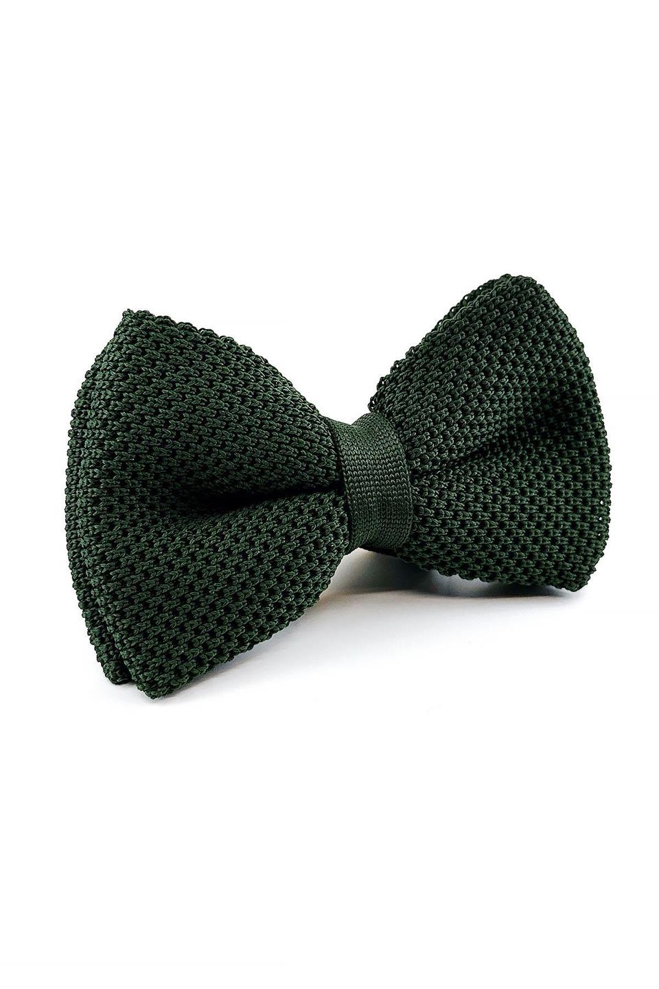 Yeşil Düz Örgü Papyon ÖR52