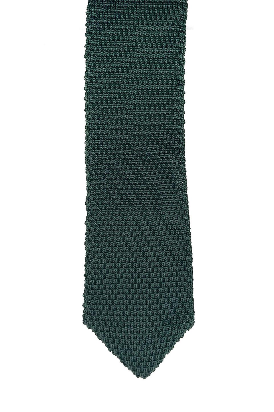 Yeşil Düz Üçgen Örgü Kravat ÖR8318