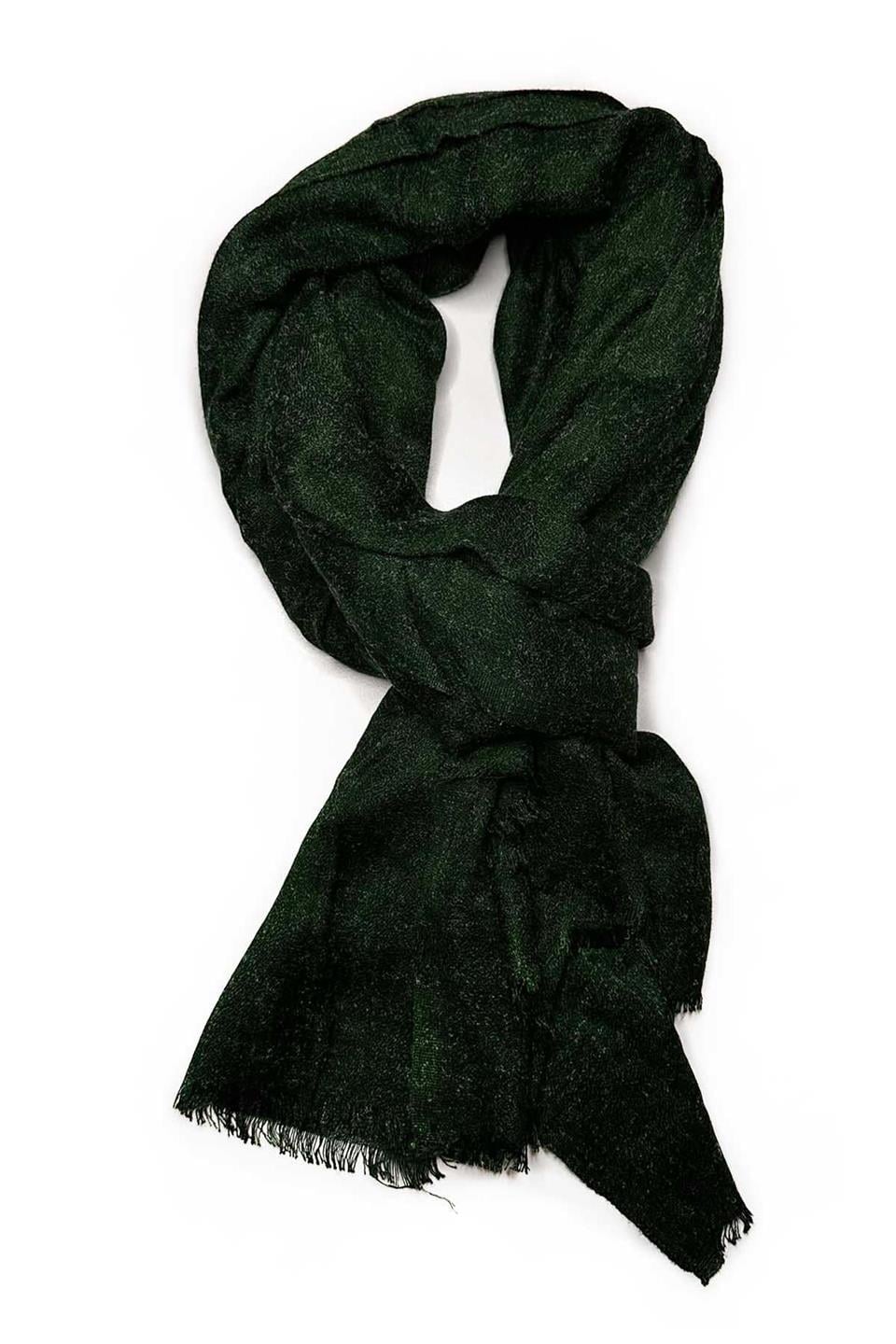 Yeşil Düz Unisex Şal Kaşkol K639