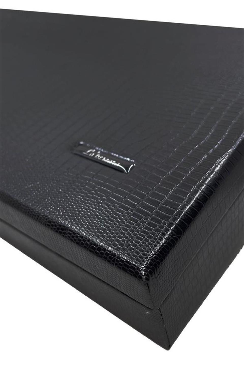 Yeşil İtalyan İpek Kravat Mendil Kol Düğmesi Sevgililer Günü Hediyesi SKS53