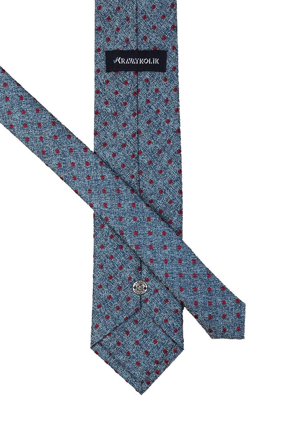 Yeşil Puantiye Desen Mendilli Klasik Kravat KK9960