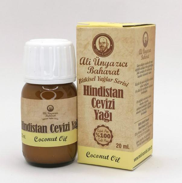 DOĞAL YAĞLARAli Ünyazıcı Hindistan Cevizi Yağı 20 mlAli Ünyazıcı Hindistan Cevizi Yağı 20 ml