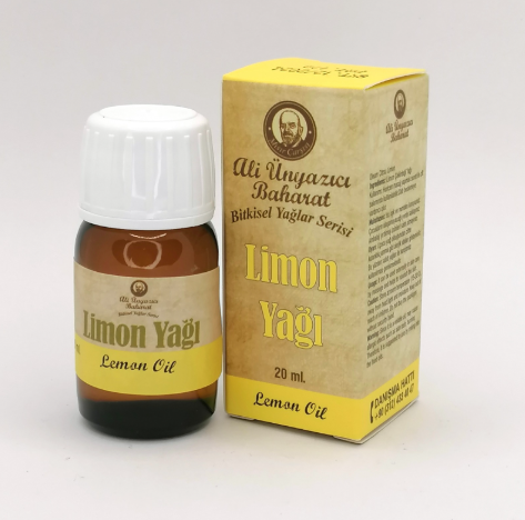 DOĞAL YAĞLARAli Ünyazıcı Limon Yağı 20 mlAli Ünyazıcı Limon Yağı 20 ml