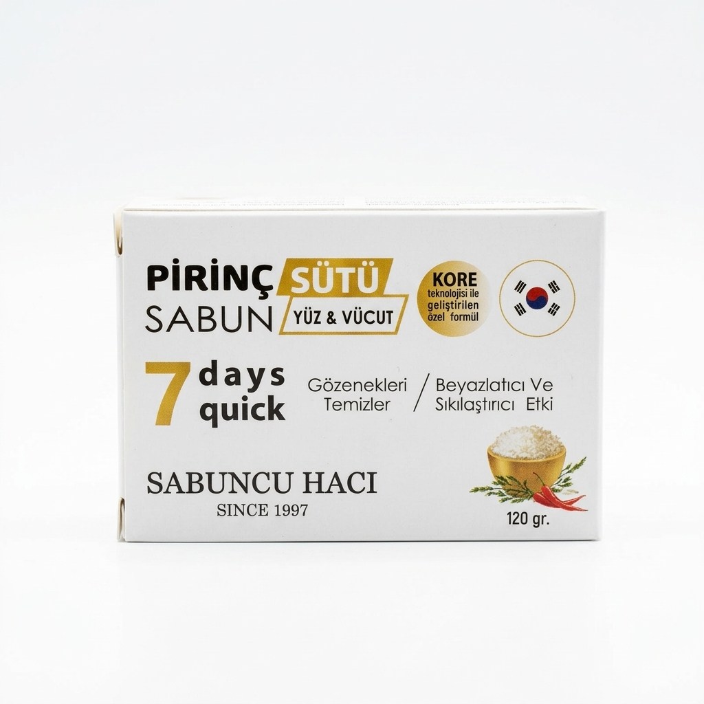 YAĞLAR - SİRKELER - SABUNLARSabuncu Hacı Pirinç Sütü Sabunu – Cilt Tonu Eşitleyici & Aydınlatıcı Doğal SabunSabuncu Hacı Pirinç Sütü Sabunu