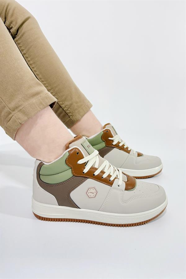 Kidx LMB2110 Bilekli Sneaker Genç Çocuk Spor Ayakkabı Kum
