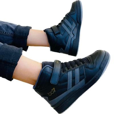 Bestof Jordan Uzun Bilekli Unisex Çocuk Spor Ayakkabı Siyah