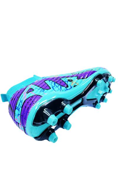 Kidx Laliga Airboom Pro Futbol Ayakkabısı Çocuk ve Genç Çoraplı Krampon Turkuaz