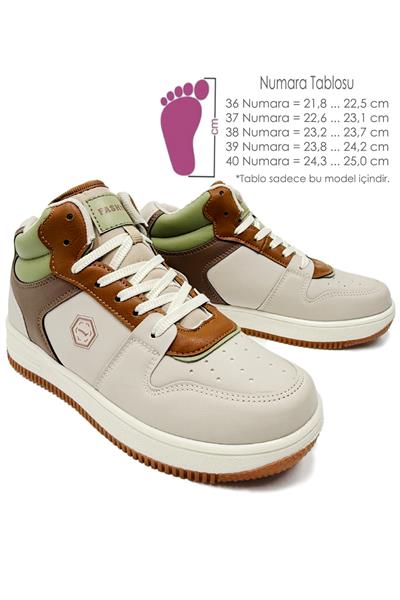 Kidx LMB2110 Bilekli Sneaker Genç Çocuk Spor Ayakkabı Kum