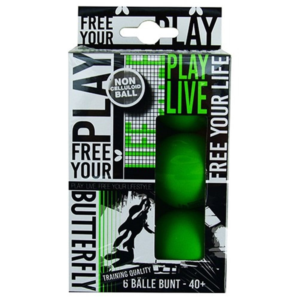 BUTTERFLY FREE YOUR STYLE 6'LI YEŞİL ANT. TOPU