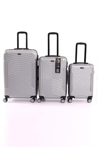 V140 ABS  Yuvarlak Model Kabuk Valiz 3'lü Set