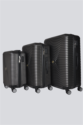 V150 ABS  V- Model Kabuk Valiz 3'lü Set