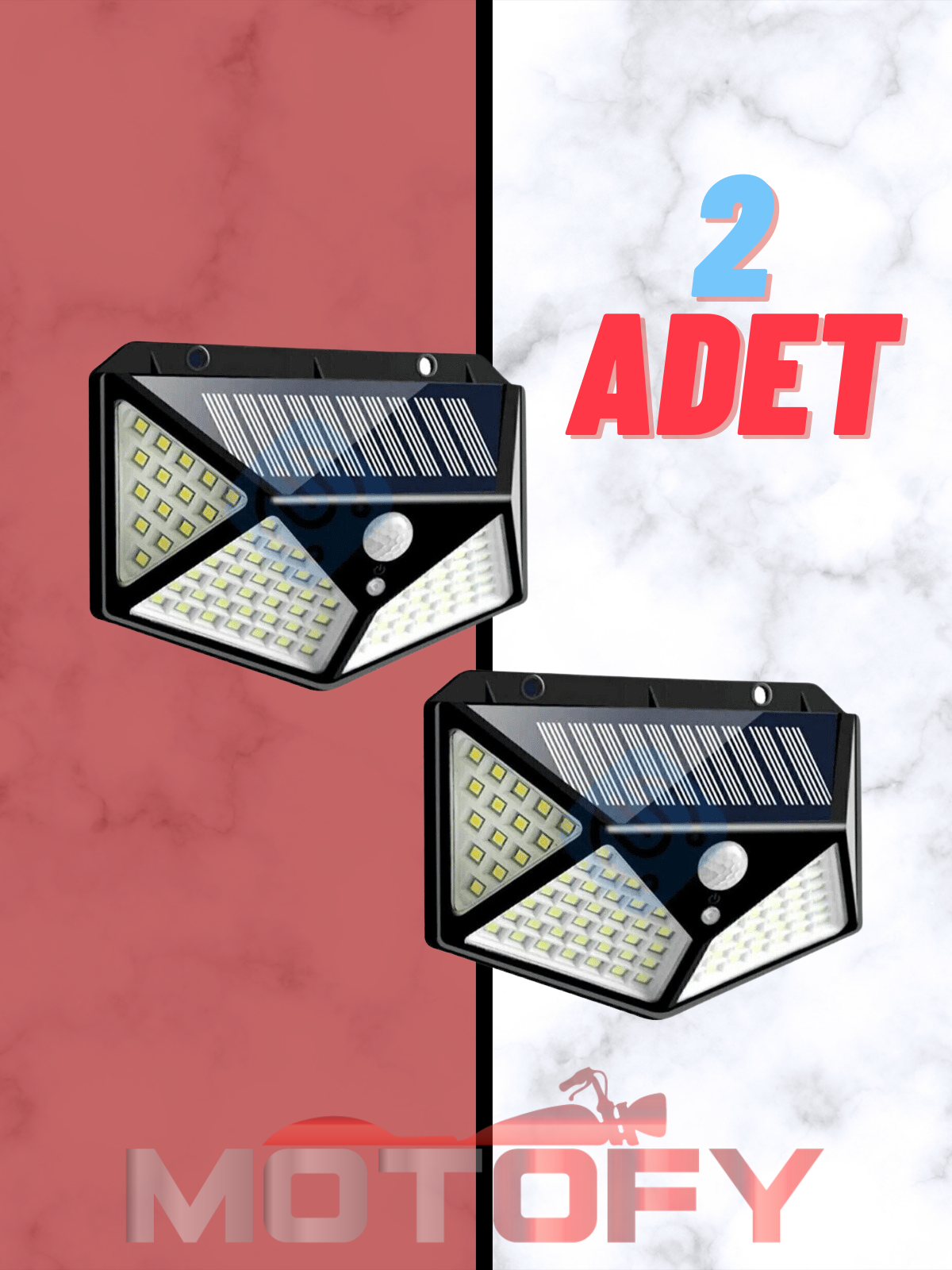 100 Led Solar Güneş Enerjili Hareket Sensörlü Bahçe Garaj Ev Aydınlatma Lambası